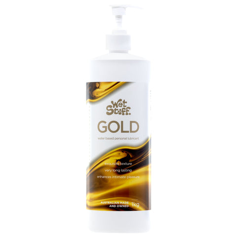 Wet Stuff Gold - 1kg Pump - Water Based Lubricant
