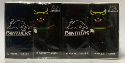 PENRITH PANTHERS POCKET TISSUES