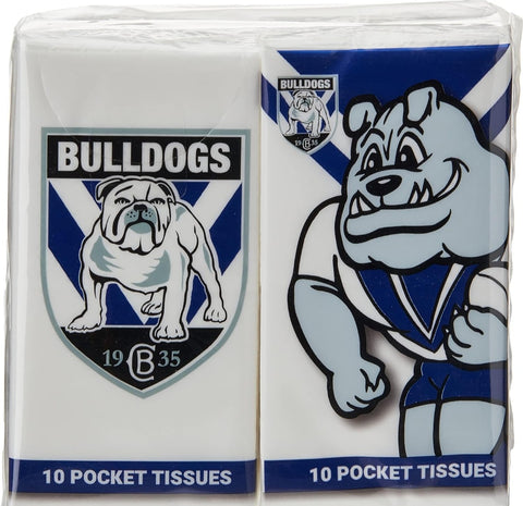 CANTERBURY-BANKSTOWN BULLDOGS POCKET TISSUES