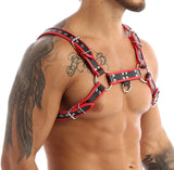 Leather Harness Black/Red
