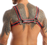 Leather Harness Black/Red