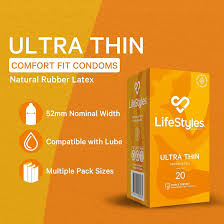 Lifestyles Ultra Thin Condoms-4pack