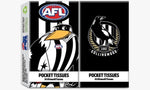 COLLINGWOOD MAGPIES POCKET TISSUES