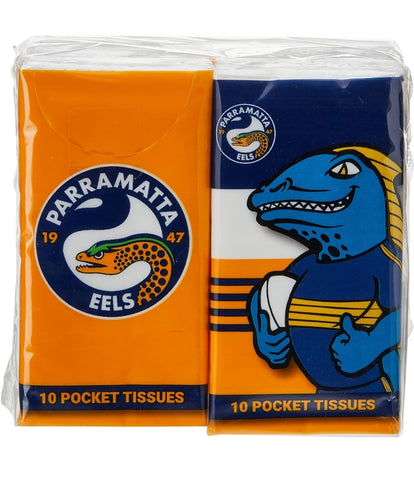 PARRAMATTA EELS POCKET TISSUES