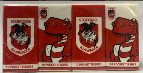 ST.GEORGE ILLAWARRA POCKET TISSUES