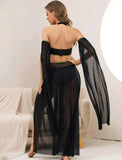 Egyptian Backless Split Thigh Dress