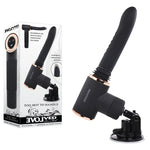 TOO HOT TO HANDLE - Black USB Rechargeable Thrusting Vibe with Stand