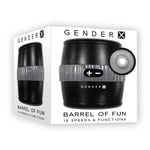 X BARREL OF FUN - Black USB Rechargeable Stroker