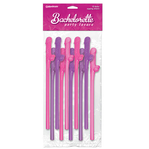Dick Sipping Straws - Set of 10