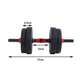 Dumbbells Barbell Weight Set 15KG