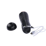Masturbation Cup Vibrating  Masturbator-Black