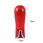 Masturbation Cup Vibrating  Masturbator-Red