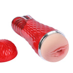 Masturbation Cup Vibrating  Masturbator-Red