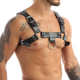 Leather Harness Black/Red